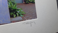 Catherine Archuleta Photograph Provence France SIGNED Pink House Roses + Purple