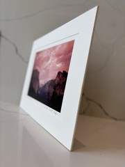 Yosemite Matted Photograph, “Yosemite Valley Sunset”, National Park America Art