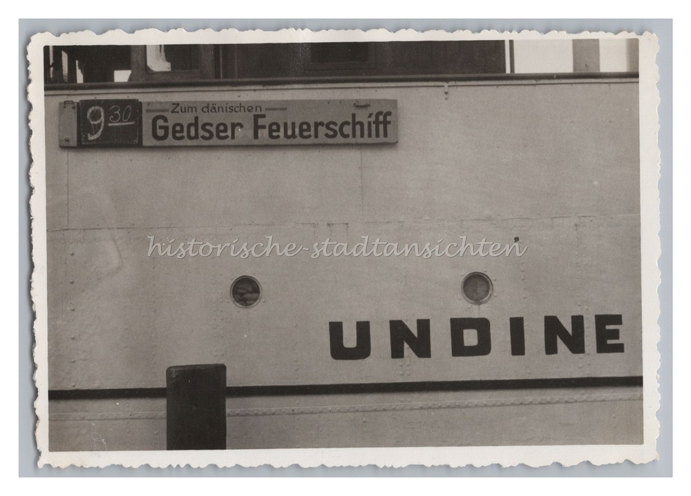 To the Danish Gedser Fire Ship Udine – Travel Denmark – Old Photo