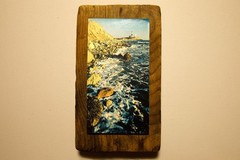 Driftwood Mounted Seascape – Montauk Point Lighthouse, New York