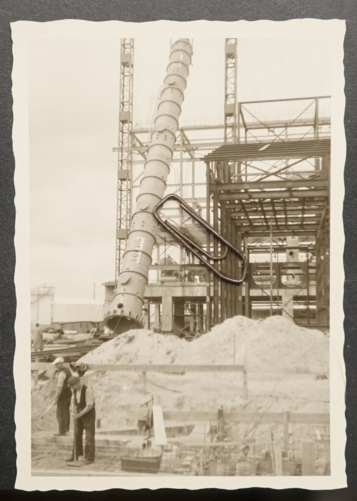 Photo View Plant Factory Germany Industrial Metal Construction Borsig Advertising Picture Old