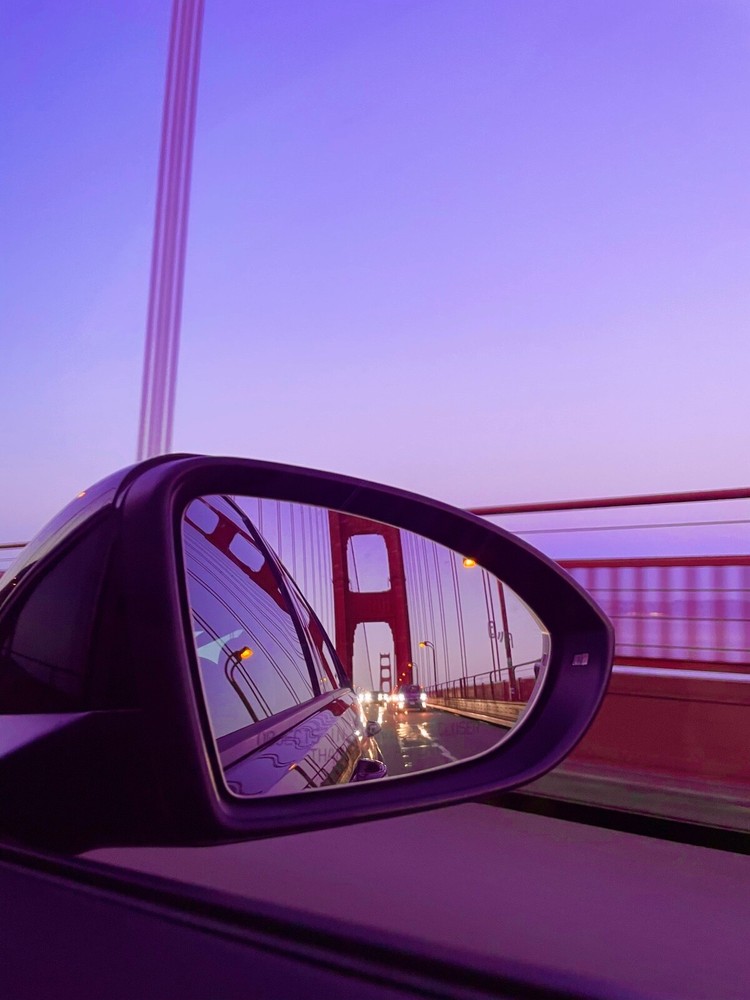 Golden Gate Bridge in Rear view during sunset/ instant download 