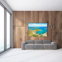 St John Beaches, US Virgin Islands, Coral Bay Aerial View Photograph Caribbean