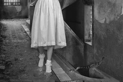 DOMINIC ROUSE Fine Art Photograph Signed Ltd Edition Young Girl Snake & Vulture