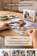 You Complete Me Puzzle from Photo Custom Jigsaw Puzzle Piece Keepsake Gift for