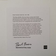 PAUL FUSCO – ESTATE STAMPED PHOTO – MAGNUM SQUARE PRINT LIMITED EDITION