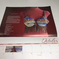 Lifebridge BRAVO 2008 Calender Art Bra Breast Cancer Awareness Avant Garde