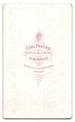 Photograph Carl Freund, Elberfeld, Kipdorf 49, portrait charming gentleman in suit