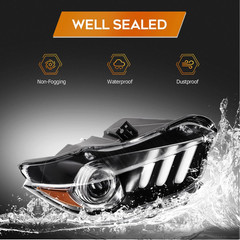 Headlight Assembly Fit for Ford Mustang 2015-2020 Xenon Type | Fit 2015-2020 for
