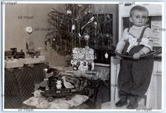 Christmas 1945 – Toy Gifts Child – Manfred Spahn 1940s – Photo 9x6cm