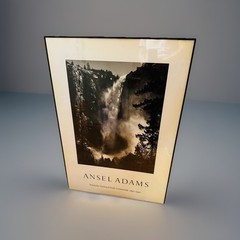 Ansel Adams Bridal Veil Fall Yosemite National Park Framed 26”x 36” 1890-1990/