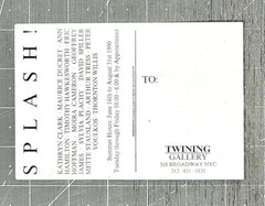 SYLVIA PLACHY (b. 1943) Group Art Show Announcement Card 1990 – Splash!