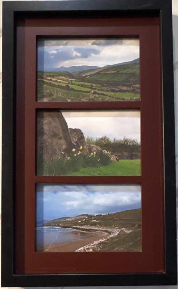 Ireland Landscape Photography Triptych Dingle Peninsula Framed 15×9 Coastal Art