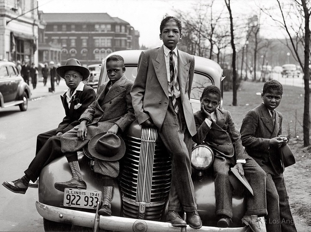 Russell Lee Photo, «Sunday Morning, Southside, Chicago» 1941