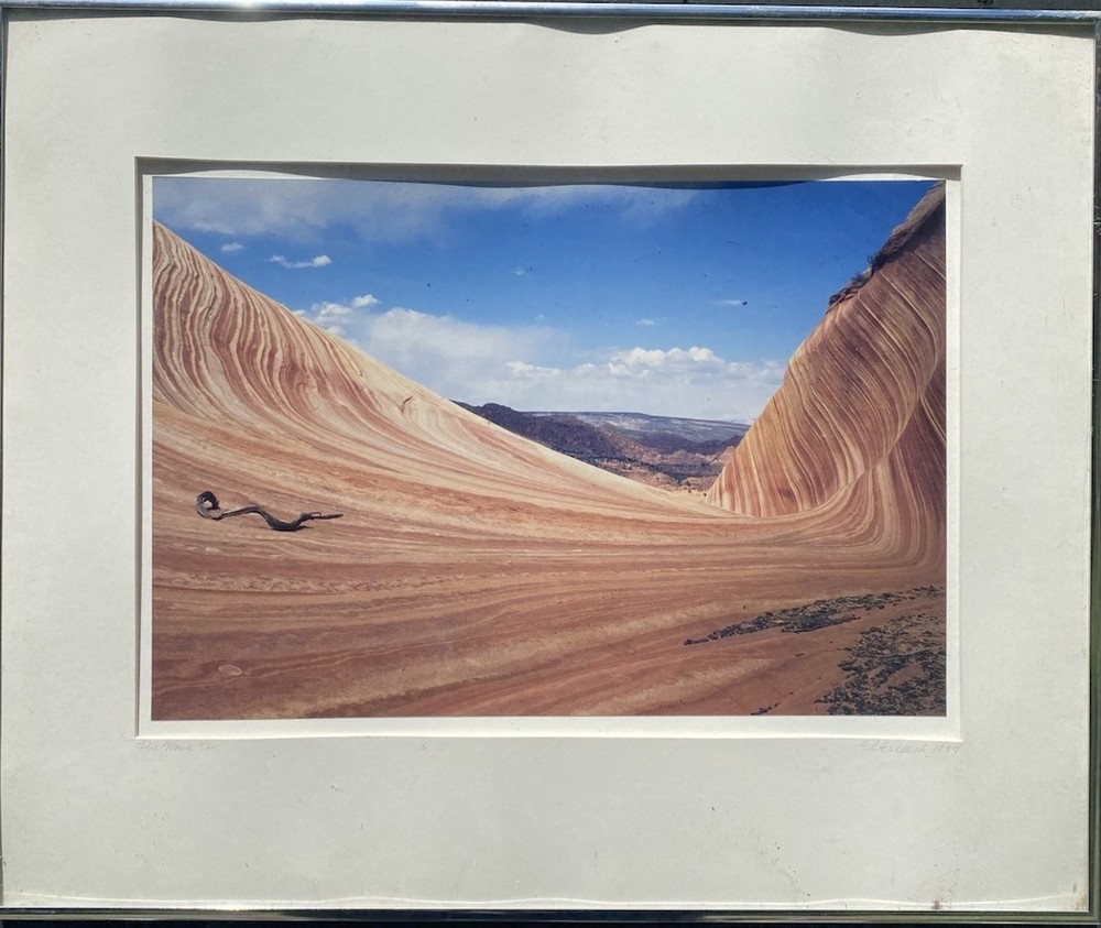 Edwin C Esleeck Signed Photograph The Wave Coyote Buttes 1999 Framed