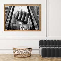 Joe Louis Fist Printed Photo, Downtown Detroit Photography Wall Art