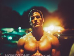 Hot Shirtless Guy Art Print (4×6) — Masculine Figure Portrait Artwork, Glossy