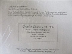 George Lamont Mancuso Grand Canyon Photography Temples Panoramis 8×10