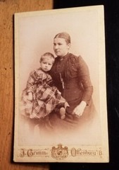 Woman & Little Child – 1894/CDV J. Grimm Offenburg I. B.