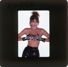 CARRIE MILLER 1986 Original Stan Malinowski 35mm Kodak Slide S15 Hands Up