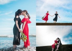 YURI Photo Book «Freesia» Girls Love Art lesbian Japan Used