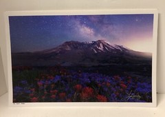 ART Original PHOTO Photograph Mt St Helens Washington Signed By Artist 17 x 11