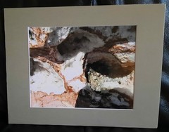 Matted Photograph: Rock Patterns
