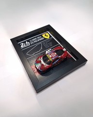 Ferrari 488 GTE PRO – Le Mans 2019 Winner – Picture frame + Car + Le mans track.