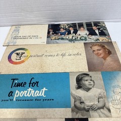Photography Advertising Signs Lot Of 7, 12” X 3 3/4”