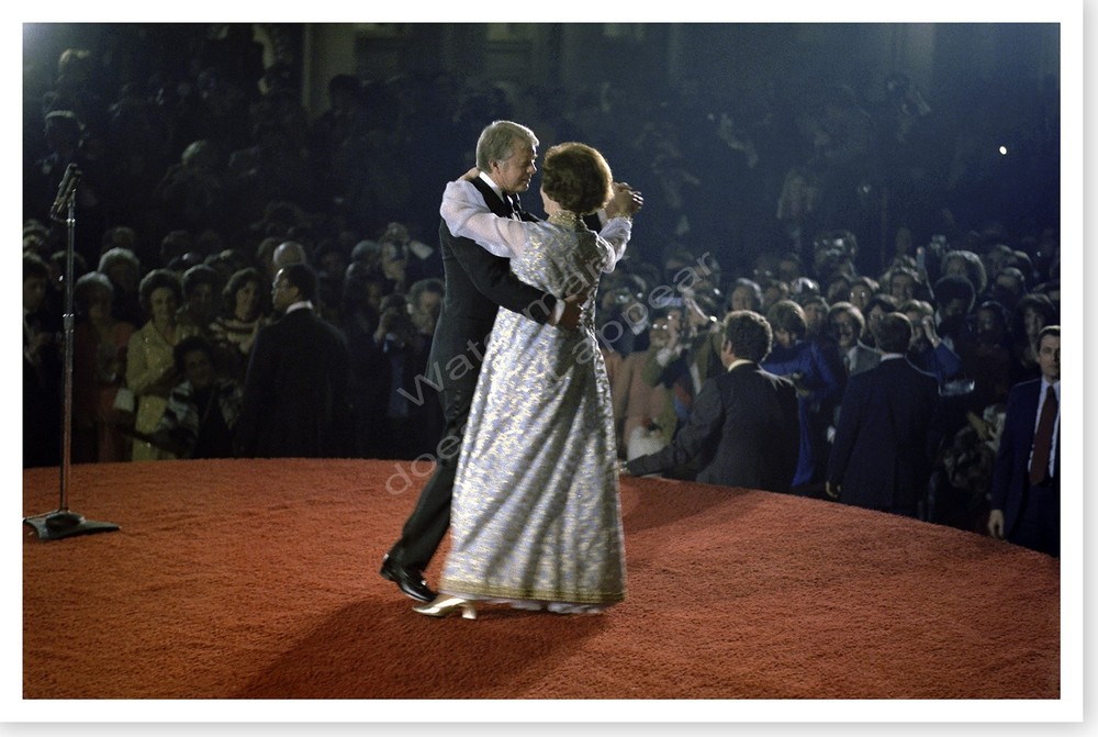 Jimmy Carter And Rosalynn Dancing At The Inaugural Ball 1977 Silver Halide Photo