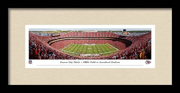 Kansas City Chiefs 5×15 Panoramic Print-Matted & Framed