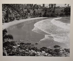 Vintage J.W. Howlett Black and White Photograph Focusing on a Beach