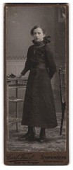 Photograph Carl Faist, Schramberg/Black Forest, portrait young lady in dress
