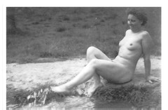 Nude- Large (4 x 6 inches) Reproduction RP- German WWII Era Art Photo 3- 30s-40s