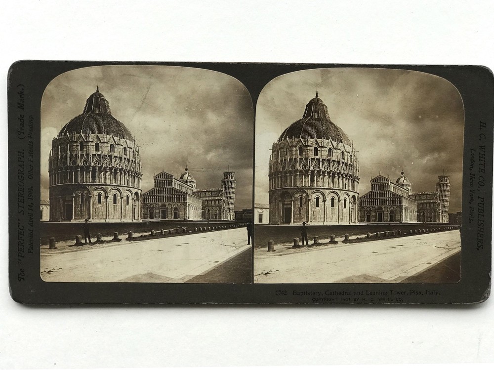 Pisa Italy Italia Photography Stereo Vintage Analog