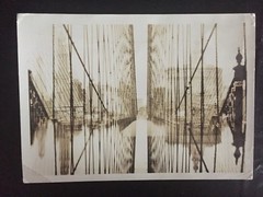 NEW YORK CITY ART ARCHITECTURAL STUDY: New York through Brooklyn Bridge Photo