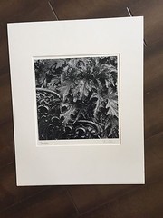 BRUCE BLUM SIGNED B&W Photo Print (16″X 20″)-«Benches & Leaves»
