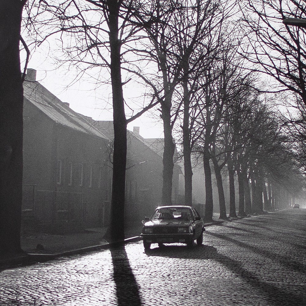 Gisela Franke Großziethen Brandenburg Village Street Photograph Black White 1990