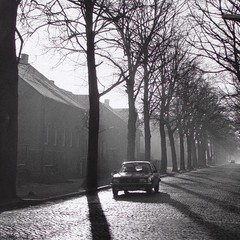 Gisela Franke Großziethen Brandenburg Village Street Photograph Black White 1990