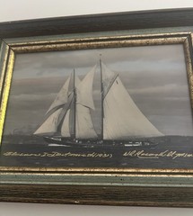 Wallace R MacAskill 1931 Bluenose 1 Hand Tinted Photo Nova Scotia Canada EUC