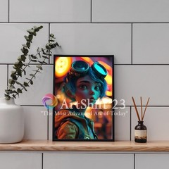 Printable Wall Art Digital Download Ai Image Background Desktop Art -Neon Dreams