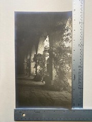 VTG Black/White Sepia Historic REAL PHOTO, Colonnade San Juan Capistrano, Calif