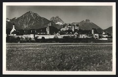 Photography (French) Wirth, Füssen, view of Füssen / Allgäu, panorama with…