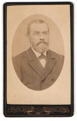 Photograph Karl Deiss, Waldshut, Bahnhofstr., portrait nobleman with full beard in