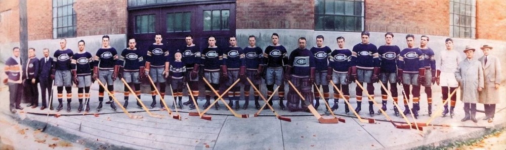 1926-27-canadiens-team-color 8×10 Colorized Print-FREE SHIPPING