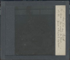 Jesus Attached to The Cross, Photo Antique, Plate Glass, Black & White,