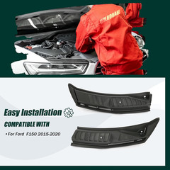 Windshield Wiper Cowl Cover Panel Grille Compatible with 2015-2020 Ford F150, Le