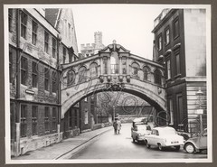 Photo England Oxford Hertford Bridge “Bridge of Sighs” Cars 1959 Car