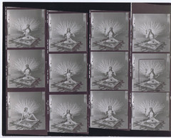 NEWLY FOUND! Hendrickson PHOTO Contact Sheet Proof & Negatives TOPLESS PEACOCK