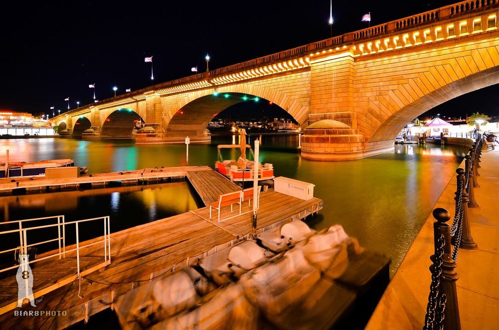 The London Bridge at Night – Lake Havasu City, AZ – Fine Art Photography Prints